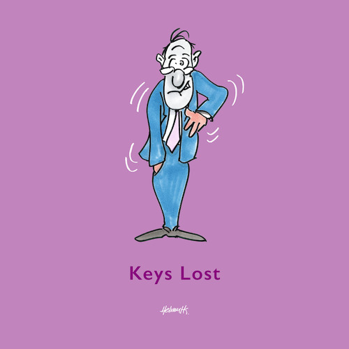 Cartoon: Keys Lost (medium) by helmutk tagged psychology