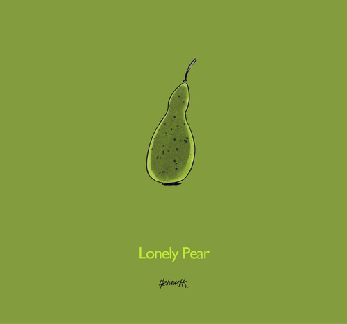 Cartoon: Lonely Pear (medium) by helmutk tagged food