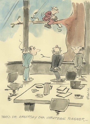 Cartoon: On Strategy (medium) by helmutk tagged advertising