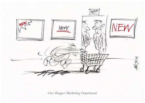 Cartoon: Shopper Marketing (medium) by helmutk tagged business