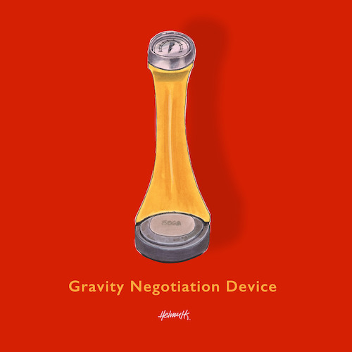 Cartoon: Th Negotiations Device (medium) by helmutk tagged culture