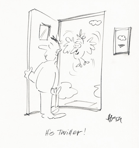 Cartoon: Twitter (medium) by helmutk tagged communication