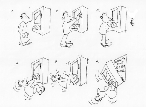 Cartoon: Vending Torture (medium) by helmutk tagged social,life