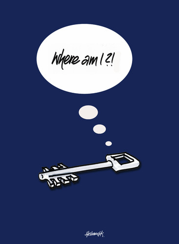Cartoon: Where Am I?! (medium) by helmutk tagged social,life