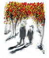Cartoon: Autumn (small) by helmutk tagged family