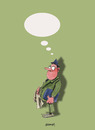 Cartoon: Nothing to say... (small) by helmutk tagged culture