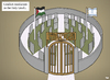 Cartoon: Conflict Resolution (small) by Tjeerd Royaards tagged palestine,isreal,conflict,peace,cemetary,death,dead