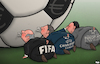 Cartoon: European Super League (small) by Tjeerd Royaards tagged uefa,fifa,football,soccer,money,profit,super,league