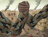 Cartoon: Fighting in Sudan (small) by Tjeerd Royaards tagged sudan,khartoum,war,fighting,violence,clashes
