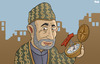 Cartoon: Hamid Karzai (small) by Tjeerd Royaards tagged karzai,afghanistan,corrution,nato,strategy,democracy