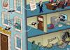 Cartoon: Hybrid war (small) by Tjeerd Royaards tagged hybrid,war,warfre,russia,drones,europe,fake,news,hackers