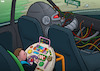 Cartoon: In control (small) by Tjeerd Royaards tagged ai,artificial,intelligence,control,robot,future,human,humanity