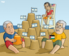 Cartoon: Israeli settlement policy (small) by Tjeerd Royaards tagged obama netanyahu abbas israel palestine united states washington jerusalem