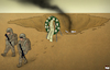 Cartoon: Leaving Afghanistan (small) by Tjeerd Royaards tagged afghanistan,troops,usa,army,pullout,withdraw,war,leave