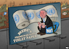 Cartoon: Netanyahu and the UN (small) by Tjeerd Royaards tagged netanyahu,unifil,united,nations,gaza,lebanon,israel