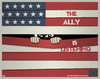 Cartoon: The Ally is Listening (small) by Tjeerd Royaards tagged nsa,spying,obama,merkel,hollande,usa,united,states,terrorism,america,surveillance,espionage