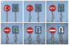 Cartoon: Turkey and the EU (small) by Tjeerd Royaards tagged europe,turkey,migrants,refugees,crisis,barb,wire