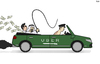Cartoon: Uber and Saudi Arabia (small) by Tjeerd Royaards tagged uber,taxi,driver,human,rights,saudi,arabisa,whip,money,profit