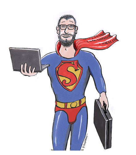 Laptop Superman