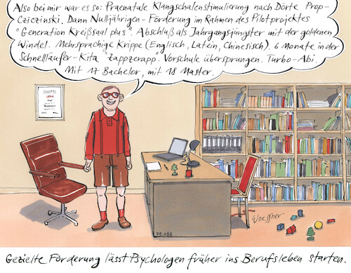 Cartoon: Turbo Pschologe (medium) by woessner tagged cartoon,karikaturen,woessner,bachelor,diplom,akademischer,abschluss,windel,kita,mehrsprachigkeit,förderung,begabt,frühförderung,vergewaltigung,seelisches,wachstum,kinderseele,junger,psychologe,turboabitur,schnellläufer,pränatale,bildung,beschleunigung,lebenserfahrung,praxiseröffnung,psychisch,psychotisch,psychotherapie,psychoanalyse,psychologie,psychotherapeut,cartoon,karikaturen,woessner,bachelor,diplom,akademischer,abschluss,windel,kita,mehrsprachigkeit,förderung,begabt,frühförderung,vergewaltigung,seelisches,wachstum,kinderseele,junger,psychologe,turboabitur,schnellläufer,pränatale,bildung,beschleunigung,lebenserfahrung,praxiseröffnung,psychisch,psychotisch,psychotherapie,psychoanalyse,psychologie,psychotherapeut