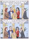 Cartoon: handy klingelt (small) by woessner tagged nobelpreis,kommunikation,beziehung,sprache,handy,mann,frau,erotik,gesellschaft,angabe,angeber,underdog