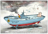 Cartoon: Ship (small) by kusto tagged russia,war,ukraine,crimea,putin,ship