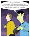 Cartoon: Intelligente Lebensform (small) by MosesCartoons tagged star,trek,startrek,raumschiff,enterprise,weltraum,siencefiction,serie,spock,kirk,planet,intelligenz,lebensform,leben,expedition,vulkanier,tricorder,messung,messen,mensch,dumm,mosescartoons