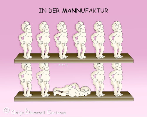 Cartoon: Handarbeit (medium) by a-b-c tagged fertigung,handarbeit,mann,manufaktur,meisterstück,qualität,tradition,unikat,werkstatt,fertigung,handarbeit,mann,manufaktur,meisterstück,qualität,tradition,unikat,werkstatt
