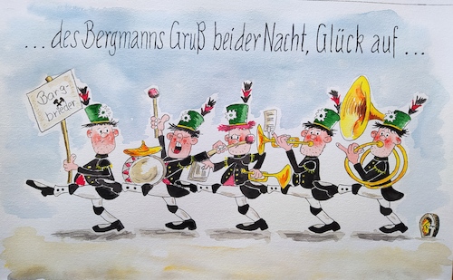 Cartoon: Glück auf.... (medium) by Bubi007 tagged vorweihnachtszeit