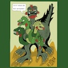 Cartoon: Betriebsunfall (small) by Ah-kreativ tagged kreatur,griechen,griechische,mythologie,hydra
