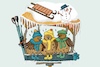 Cartoon: Winter (small) by Ah-kreativ tagged winter,vögel,spatzen,kälte,schnee