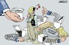 Cartoon: Una tras otra (small) by JAMEScartoons tagged elecciones,votaciones,politicos,candidatos,partidos,james,cartonista,jaime,mercado