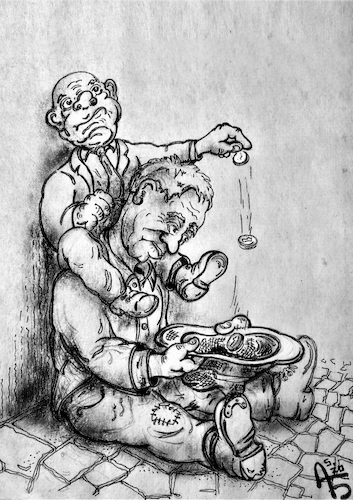 Cartoon: Dole (medium) by Back tagged help,poverty