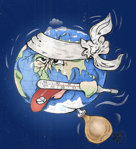 Cartoon: Shiver (medium) by Back tagged earthquake,erdbeben,turkey,syria,shock,sommer