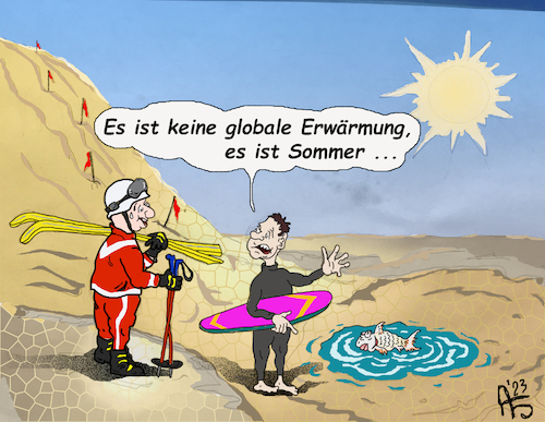 Cartoon: Sommer (medium) by Back tagged sommer,wetter,katastrophen,erwärmung,klima