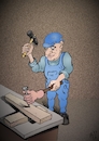 Cartoon: Sicherheitstechnik (small) by Back tagged sicherheitstechnik,verletzungen,arbeit,sicherheit