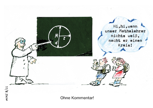 Cartoon: Kreis (medium) by MIKE GRUNZKE tagged math2022