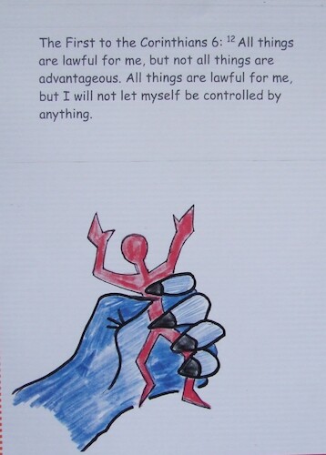 Cartoon: KEEP SELFCONTROL (medium) by skätschup tagged apostel,paul,korinthians,bible,advice,keep,your,eyes,open