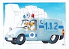 Cartoon: Emergency medical services (small) by Czeslaw Przezak tagged emergency medical services ambulance health math2022