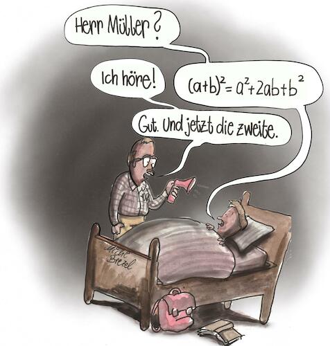 Cartoon: Mathelehrer (medium) by Witzvorlage tagged math2022