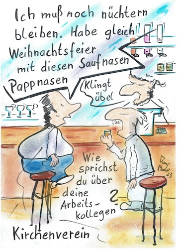 Cartoon: Saufnasen (medium) by TomPauLeser tagged saufnasen,pappnasen,kneipe,alkohol,alkoholiker,kirchenverein