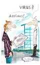 Cartoon: Absurd (small) by TomPauLeser tagged absurd,virus,handy,smartphone,laus,applaus,schlapplachsachen,tompaule,gespräch,talk,cartoon,internet