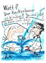 Cartoon: Der Beckenbauer (small) by TomPauLeser tagged beckenbauer,waschbecken,becken,klemptner,sanitär,sanitärdienst,rohrzange,zange,zahnbürste,verstopft,kaputt,abfluss,badezimmer