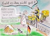 Cartoon: Halbmast (small) by TomPauL tagged halbmast,hund,garten,oma,postbote,breifträger