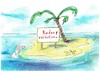 Cartoon: Inselcartoon Nr. 7 (small) by TomPauLeser tagged inselcartoon,insel,schiffbruch,schiffbrüchiger,badeverbot,baden,verboten,schwimmen,nicht,erlaubt,palme,strand,palmenstrand,meer,strandsand,verbotsschild