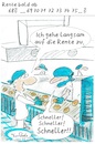 Cartoon: Rente nicht zu erreichen (small) by TomPauLeser tagged rente,rentenbeginn,rentenalter