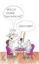 Cartoon: Weihnachtsessen (small) by TomPauLeser tagged weihnachtsessen,weihnachten,gans,gänse,gänsebraten,gänsekeule,restaurant,ganz,ungarn,ungar,polen,polnisch,menü,chefkoch,koch,nachfrage,schmecken,roh,gekocht,gebraten