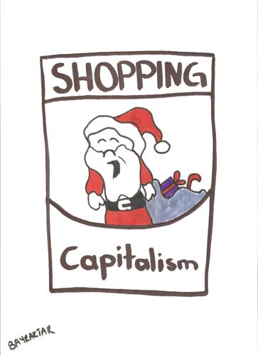 Cartoon: shopping capitalism (medium) by Seydi Ahmet BAYRAKTAR tagged shopping,capitalism