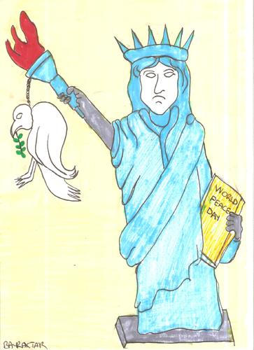 Cartoon: world peace day (medium) by Seydi Ahmet BAYRAKTAR tagged day,peace,world