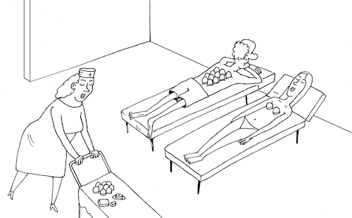 Cartoon: hospital (medium) by Tarasenko  Valeri tagged hospital,doctor,humor